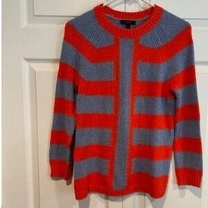 J.Crew Womens Geometric Retro Preppy Cozy Cozy Maximalist Layering Sweater
